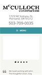 Mobile Screenshot of mccullochconstruction.com
